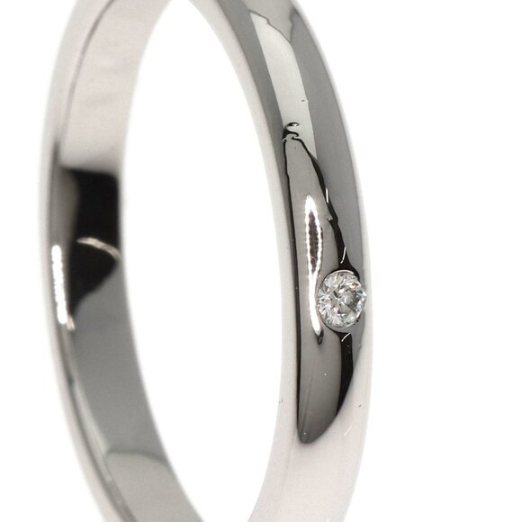 TIFFANY & CO. Platinum Diamond Ring - Picture 6 of 10